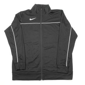 Nike Track Jacket Adult M Full Zip Black Long Sleeve Logo Graphic Back Men